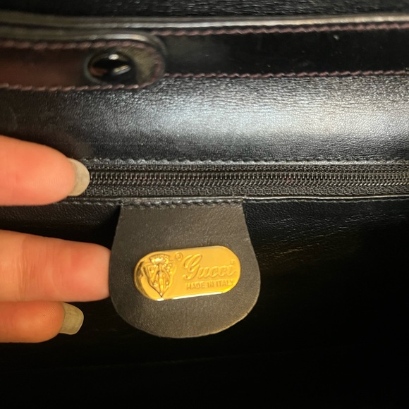 Gucci Black Crocodile Embossed Crossbody Bag - Picture 7 of 16